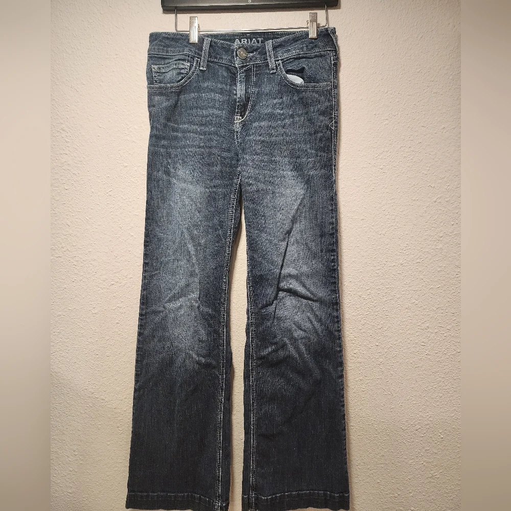 Ariat Relaxed Fit Dark Blue Jeans - Picture 3 of 7